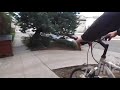 Insane downhill bait bike in the hood no brakes