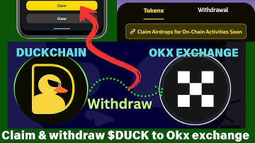 DUCKCHAIN: Check & Claim & withdraw $DUCK to OKX exchange 💱|| Duckchain airdrop #duckchain