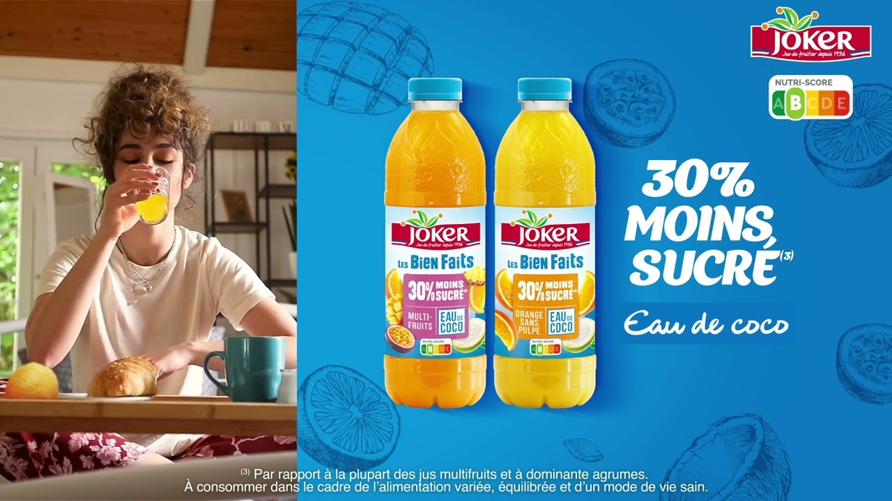 Joker Les Bien Faits Défense, Bonne Mine, 30% Moins Sucré !