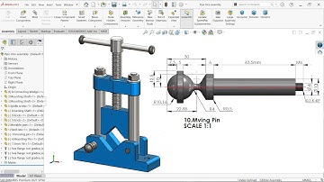 Design of Pipe Vice in Solidworks 10.Moving Pin