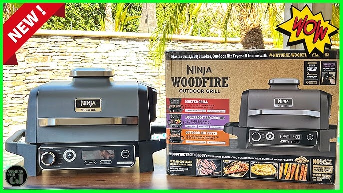 Ninja Woodfire 3-in-1 Outdoor Grill, Master Grill, BBQ Smoker, & Outdoor  Air Fryer with