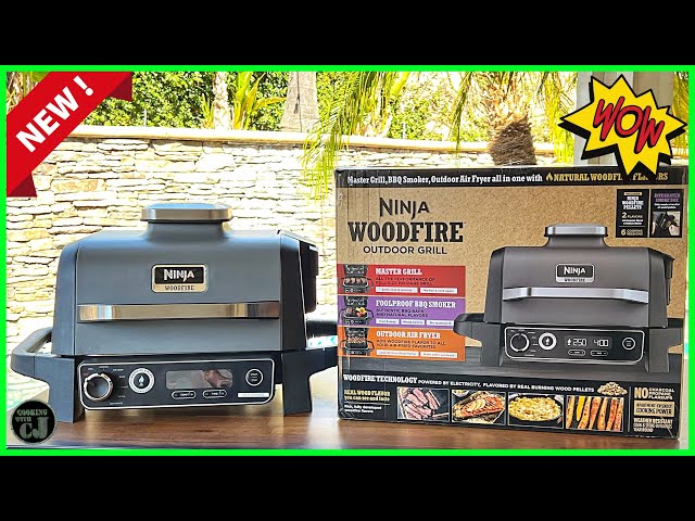 Ninja Woodfire Outdoor Electric Grill 7-in-1 Master Grill Bundle