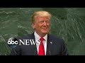 Trump greeted with laughter while touting his administration's accomplishments at UN