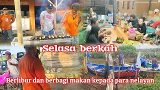 Selasa berkah berlibur & berbagi makan kepada para nelayan, dipemancingan bu nur Ds. kenanti #viral