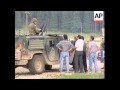 BOSNIA: US IFOR SOLDIERS MOBBED BY BOSNIAN SERB CIVILIANS