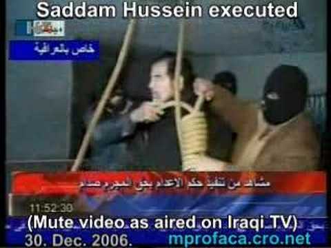 Saddam Hussein Executed Dec 30 06 Youtube