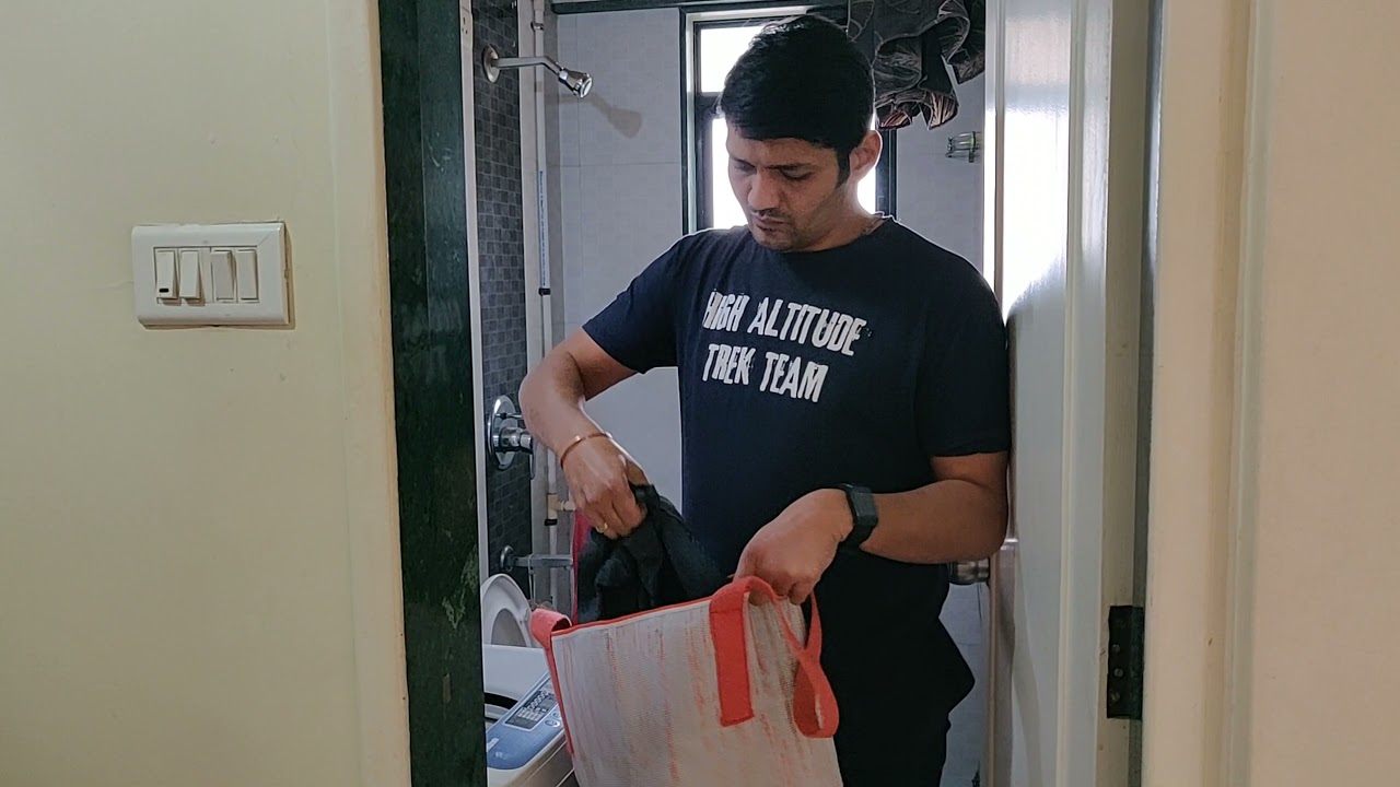 reCharkha's UPCYCLED-HANDWOVEN Laundry Bag