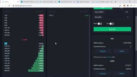 How to use the Serum (SRM) DEX?