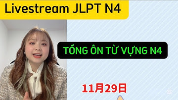 Tổng ôn từ vựng N4 trước thi jlpt cùng sei Thuận