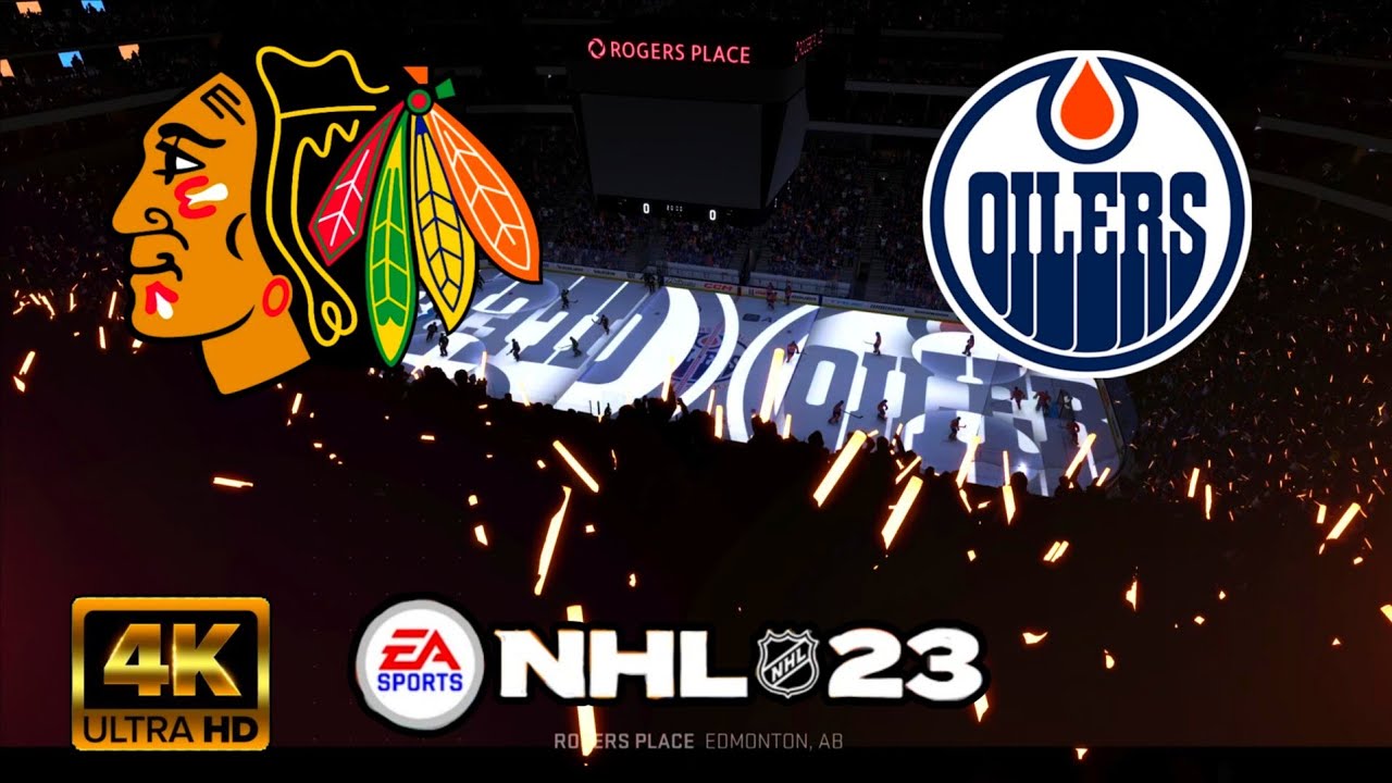 Chicago Blackhawks vs Edmonton Oilers! NHL 23! PS5! 4K! - YouTube