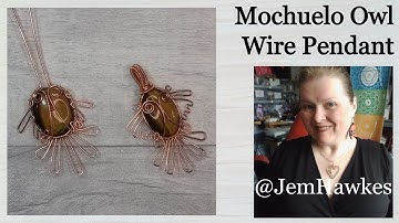 Create your own Owl Cabochon Pendant in Wire - Cab Setting Technique Tutorial by Jem Hawkes