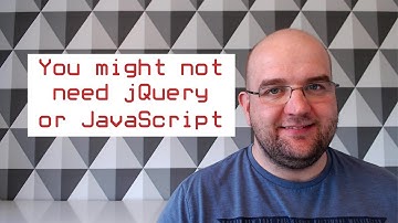 You might not need jQuery or JavaScript