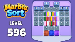 Marble Sort level 596 walkthrough solution 