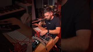 Sending 3 different CV values to 3 independent oscillator inputs of the Three Body. Creating chords.