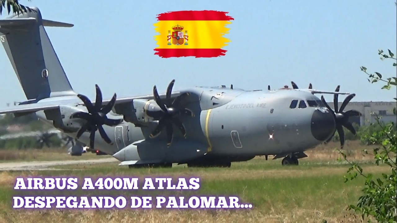 Airbus A400M Atlas del @EjercitoAireMDE despegando desde El Palomar