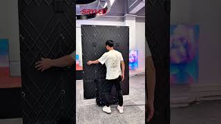 Indoor GOB Tri‑Fold Splicing LED Poster #sryled #leddisplay #ledscreen #ledposterscreen #ledmodule