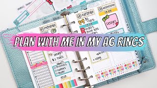PLAN WITH ME in my A6 Rings | SewMuchCrafting inserts