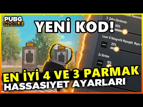 EN KOLAY 4 ve 3 PARMAK AYALARI PUBG Mobile! HASSASİYET ve KONTROL AYARLARIM!