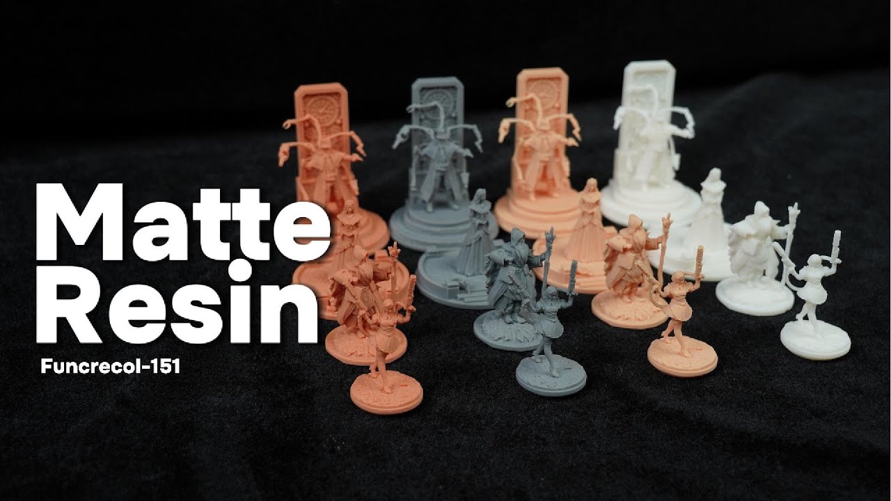 💀 Silkiest 3D Prints Ever! Funcrecol-151 Matte Resin