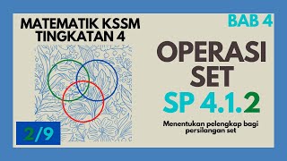 Matematik T4 Bab 4: OPERASI SET, SP 4.1.2