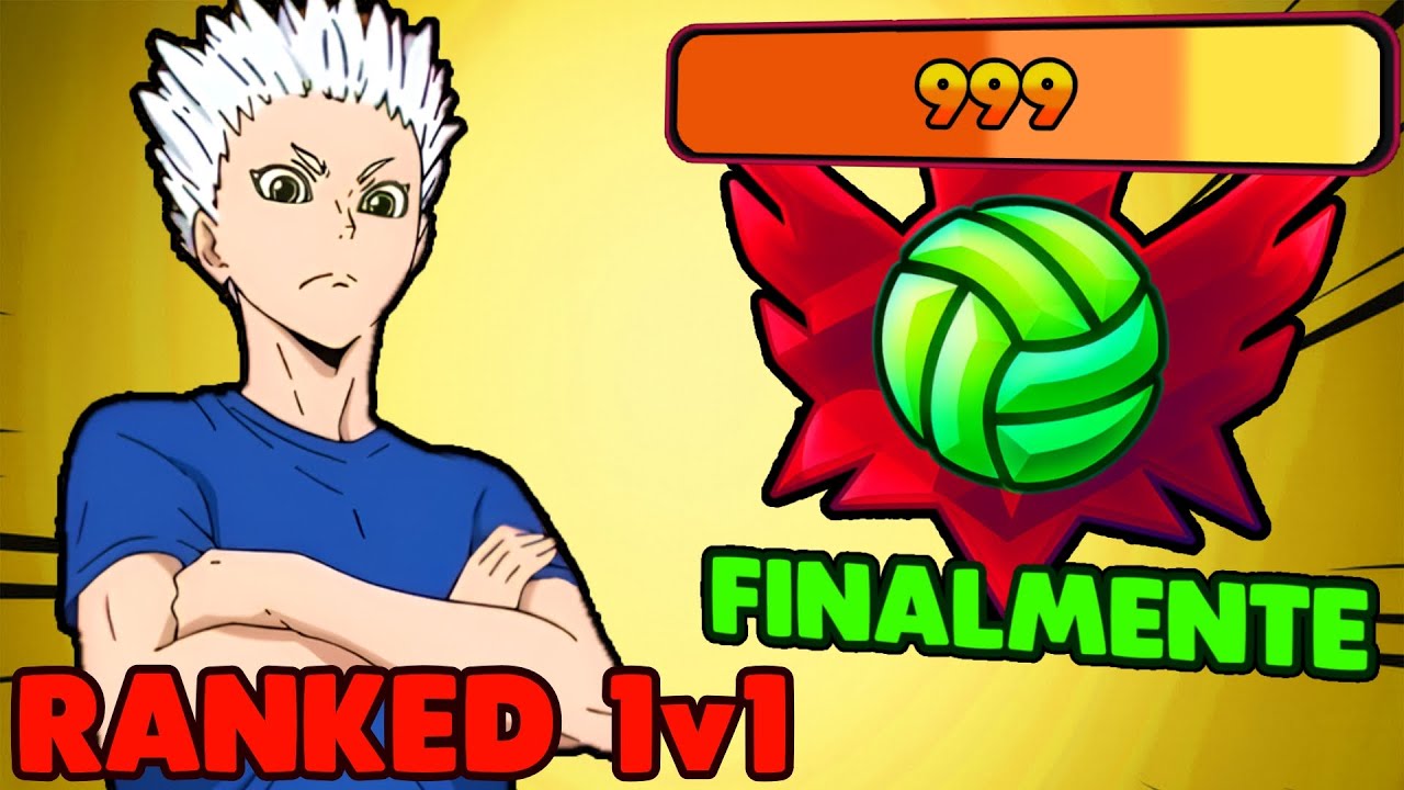 PEGUEI PRO PELA PRIMEIRA VEZ NO 1v1!! EU CONSEGUI PEGAR PRO NO 1V1 DO VOLLEYBALL LEGENDS!!