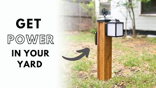 DIY Outdoor Lighting and Outlet