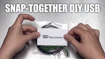 No-Solder DIY USB MINI cable kit from 1upkeyboards.com
