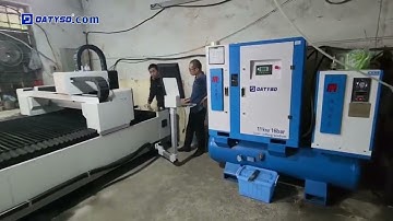 Datyso tiếp tục bàn giao Combo máy nén khí Trục Vít và Cắt Laser 1500w bàn giao tại Hà Đông