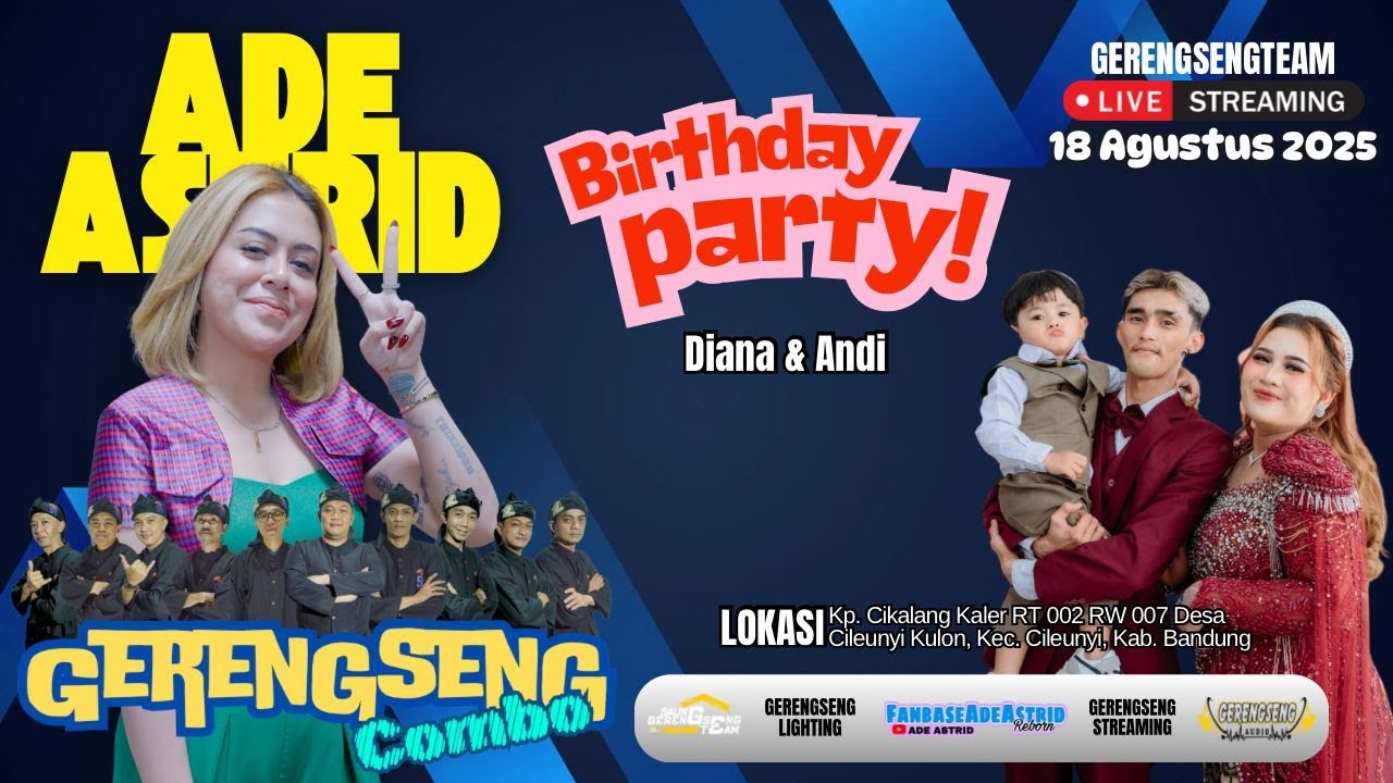 PERMOHONAN MEDLEY  // LIVE ADE ASTRID X GERENGSENG TEAM COMBO - BIRTHDAY PARTY DIANA & ANDI
