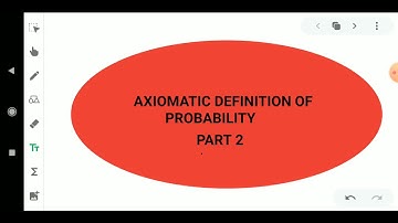 Axiomatic definition of probability Part 2