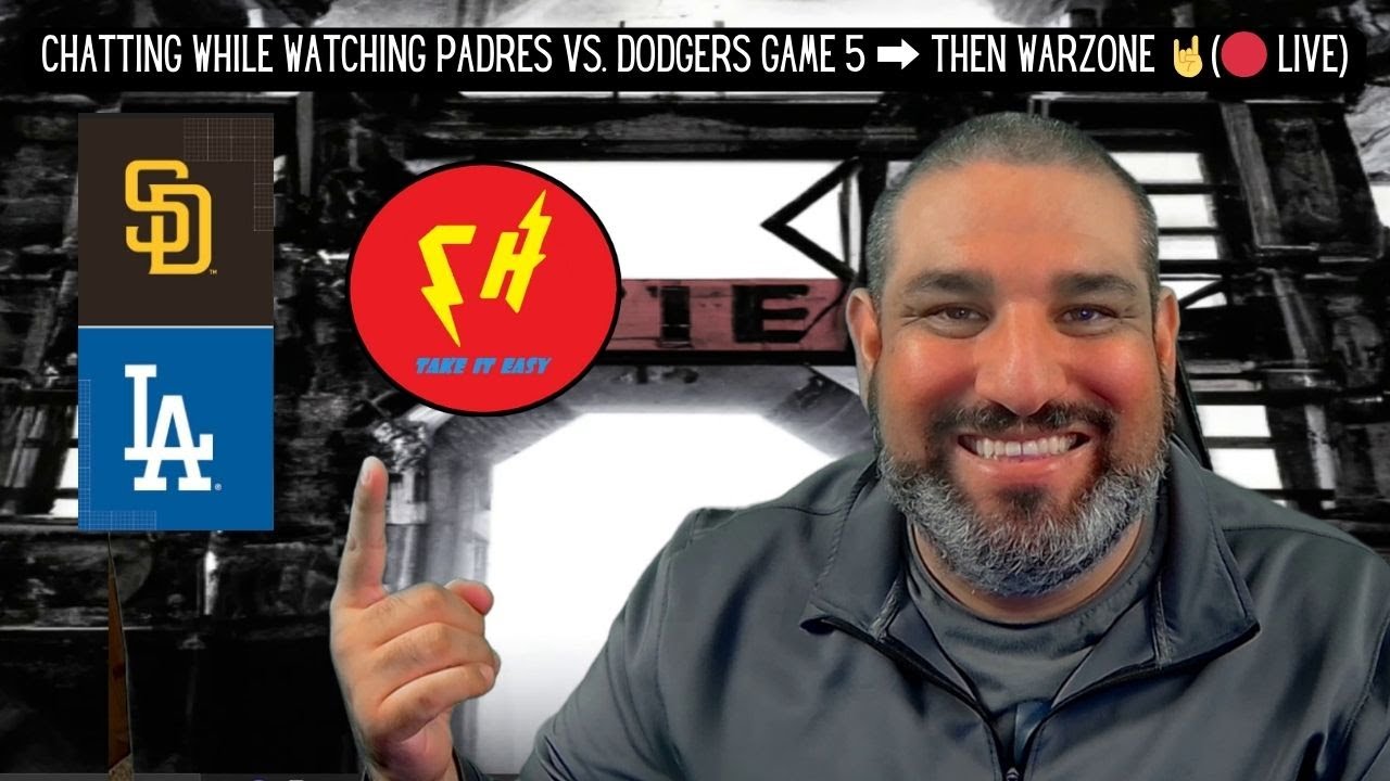 chatting-while-watching-padres-vs-dodgers-game-5-then-warzone