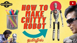 How to make Kutty Chitty Robot from waste sketch pens | marsinno | tamil