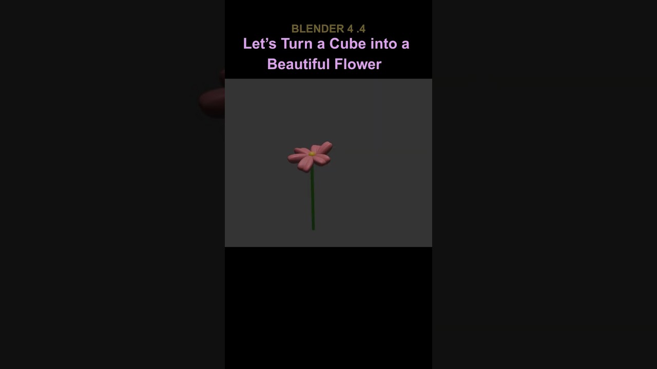 Let`s Turn Geometry  Into Nature- Cube to Flower