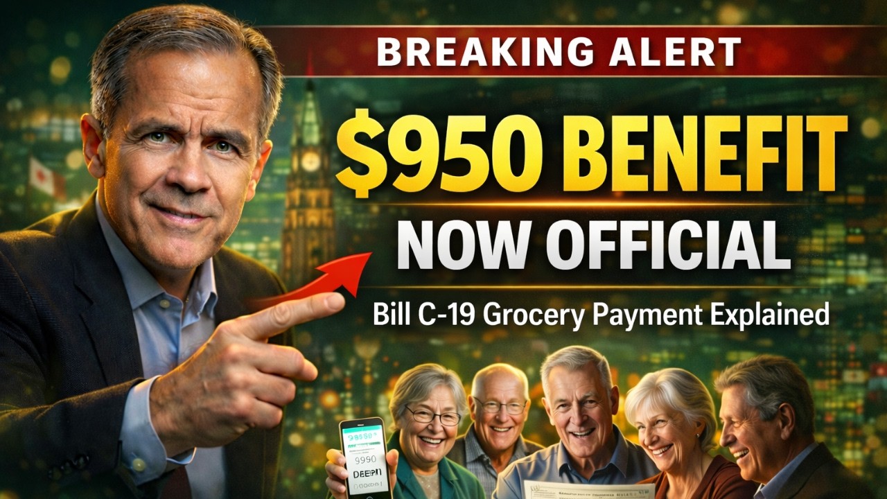 OFFICIAL  Mark Carney Signs Bill C 19! How to Claim Your $950 Grocery Benefit Today  1080p caption