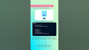 Login form Animation using CSS  #coding #webdevelopment