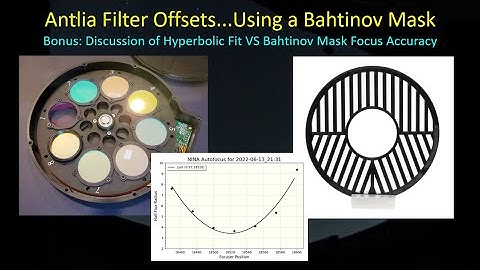 Calculating Antlia Filter Offsets with a Bahtinov Mask and Evaluating Hyperbolic Curve Focus
