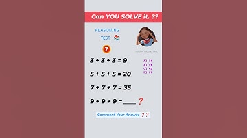REASONING QUESTIONS 🤔 Can you solve it?? #maths #gpsc #gujarat #talati #talati2025