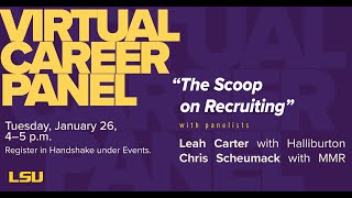 Virtual Career Panel - The Scoop on Recruiting
