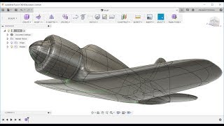 Airplane modeling using Autodesk Fusion 360