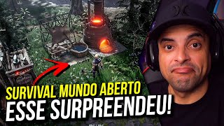 NOVO JOGO de SOBREVIVÊNCIA de MUNDO ABERTO que me SURPREENDEU DEMAIS - Início de Gameplay PT-BR