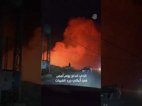السيطرة على الحريق في أعالي جرد القبيات
