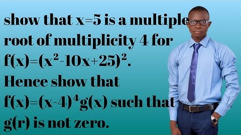 Multiple Root of Multiplicity | numerical Analysis