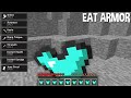 You can EAT ANY ARMOR for SUPER STRENGTH in Minecraft !