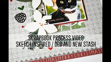 Scrapbook Process Video - Sketch Inspired / My Minds Eye / SpiegelMom Scraps