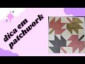 Bloco em patchwork (#folhadeoutono)