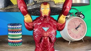 Can Iron Man fight back 100 tons of hydraulics?!