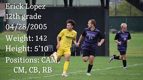 Erick Lopez Junior/Senior Year High School Soccer ...