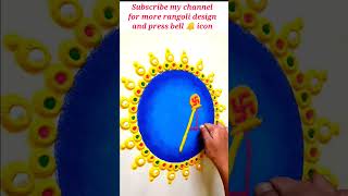गुढीची अत्यंत सुंदर रांगोळी gudi padwa  Rangoli  गुढी पाडवा रांगोळी gudi padva Rangoli  #shorts