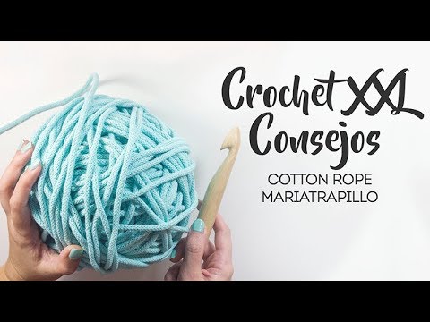idiota chico Clancy Crochet XXL Hilo para alfombras - Tejer con Cuerda (Cotton Rope  Mariatrapillo) - YouTube