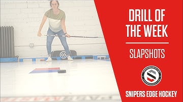 Snipers Edge Hockey Drill of the Week - Slapshots